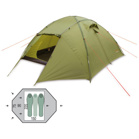 Cort turistic Pinguin Tornado 2 CN Duralu