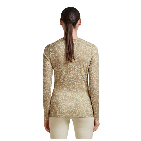 Tricou funcțional femei Icebreaker Women M 200 Oasis LS Crewe Moss BloomAOP