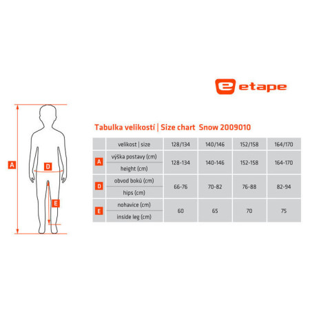 Pantaloni softshell copii Etape Snow WS