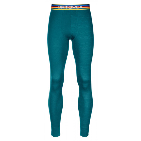 Chiloți bărbați Ortovox 185 Rock'N'Wool Long Pants verde