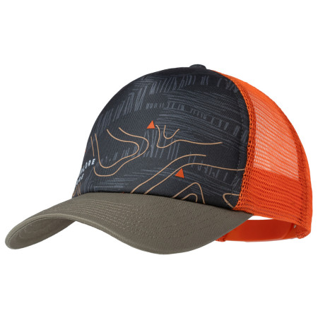 Șapcă copii Buff Trucker Cap Youth verde/roșu Suber Multi