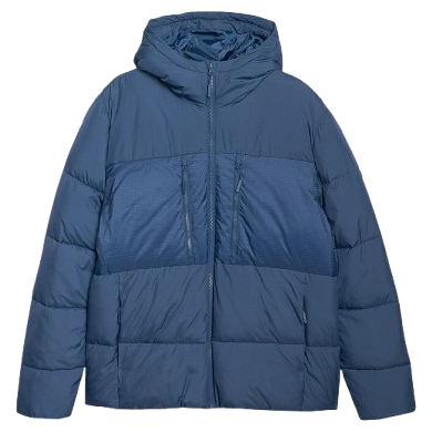 Geacă bărbați 4F Down Jacket M602 albastru DENIM