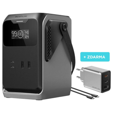 Stație de încărcare EcoFlow Trail 200 negru/gri šedivá, černá