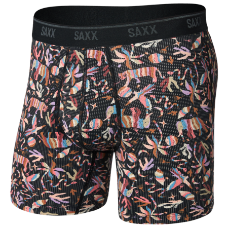 Boxeri Saxx Quest Quick Dry Mesh Boxer Brief Fly
