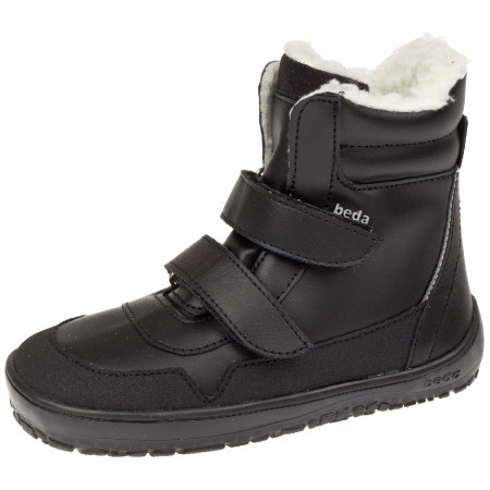 Încălțăminte barefoot pentru copii Beda Just Black Black negru black