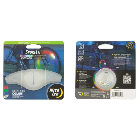 Lumină intermitentă Nite Ize SpokeLit Disc-O Select