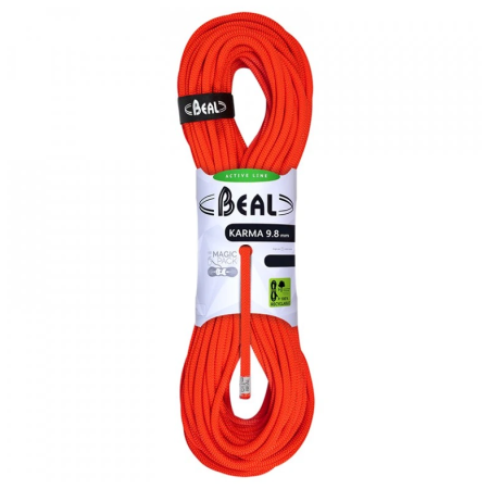 Coardă de alpinism Beal Karma 9,8 mm (70 m) portocaliu/ SOLID ORANGE