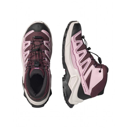 Încălțăminte copii Salomon X Ultra Mid Gtx J Huckleberry-Dawn Pink-Concord Grape