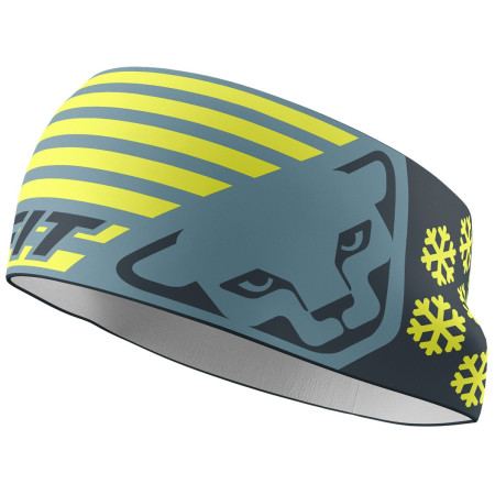 Bentiță Dynafit Graphic Performance Headband albastru/galben 3161 - smoke blue/0720 FLAG