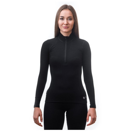 Tricou funcțional femei Sensor Merino DF cu fermoar