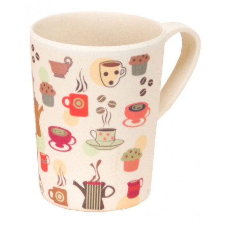 Cană expusă Vango Bamboo Mug 350 ml bej CoffeeCupPrint
