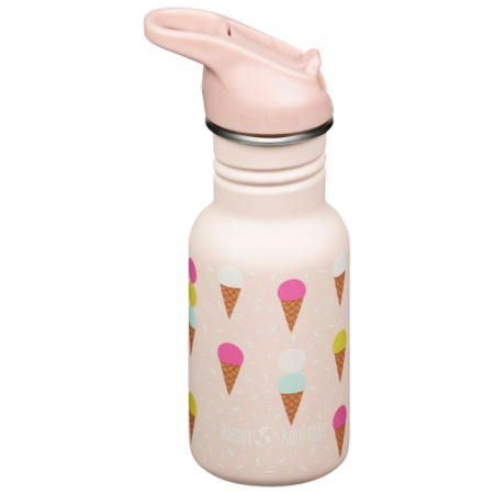 Sticlă copii Klean Kanteen Kid Classic Narrow 12oz (w/Flip Seal Sport Cap) roz ice cream