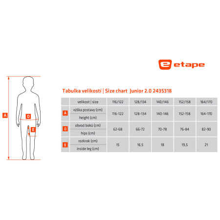 Pantaloni scurți de ciclism copii Etape Junior 2.0