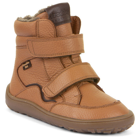 Încălțăminte de iarnă copii Frodo Barefoot Tex Winter Cognac maro dechis cognac