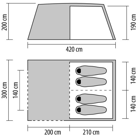 Cort de familie Coleman Cook 4