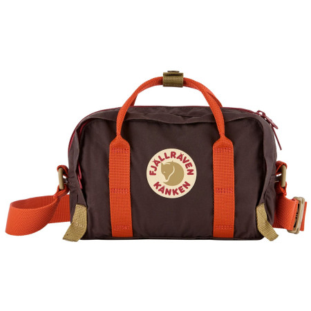 Geantă de umăr Fjällräven Kånken Koncept Crossbody negru/roșu Black Oak-Rowan Red