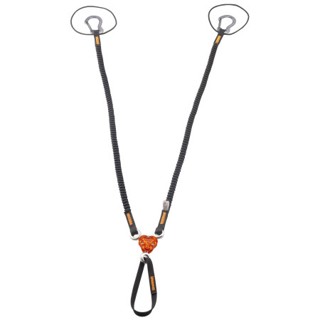 Buclă Camp X-Gyro Leash - 85/129 Cm negru/portocaliu