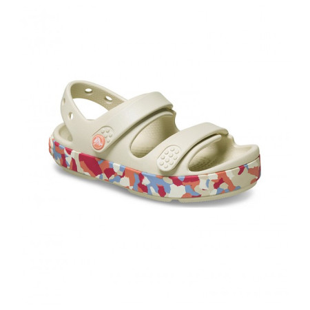 Sandale copii Crocs Crocband Cruiser Glow Confetti Band Sandal Summit White/Guava alb/roz Summit White/Guava