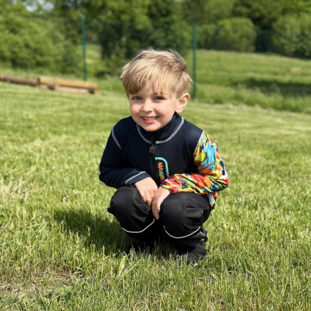 Pantaloni softshell copii WAMU Černá