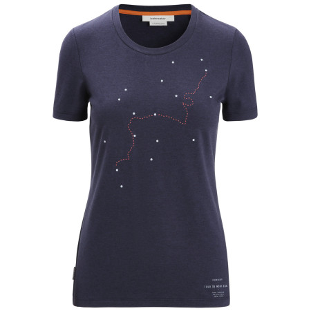 Tricou femei Icebreaker Central Classic SS Tee Tour du Mont Blanc