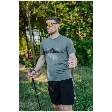 Tricou bărbați MOOA Merino Lyolite Highlander 150 Short