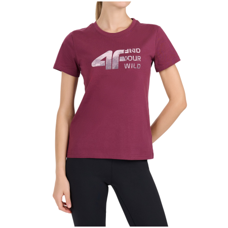 Tricou femei 4F Tshirt F3496 roz Dark Pink