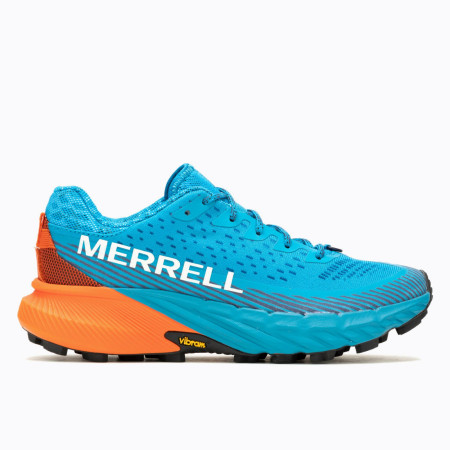 Încălțăminte de alergat pentru femei Merrell Agility Peak 5 albastru tahoe/tangerine
