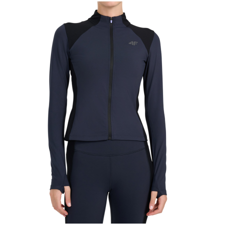 Hanorac funcțional de damă 4F Sweatshirt Fnk F0917 negru Deep Black
