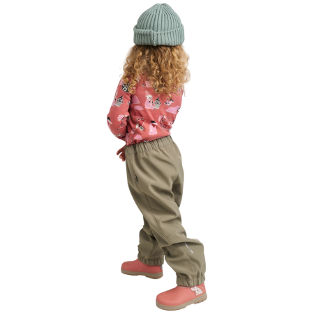 Pantaloni softshell copii Reima Oikotie Greyish Green