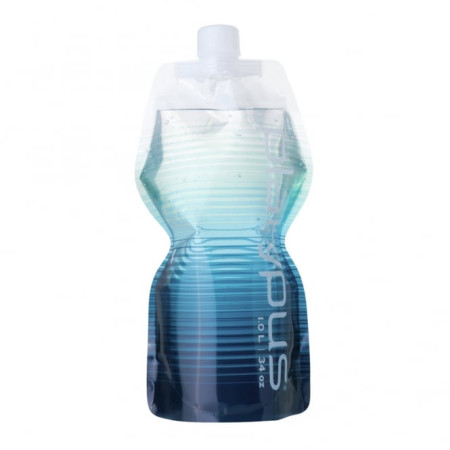 Sticlă pliantă Platypus Soft Bottle 1,0L Closure albastru Blue Stripes