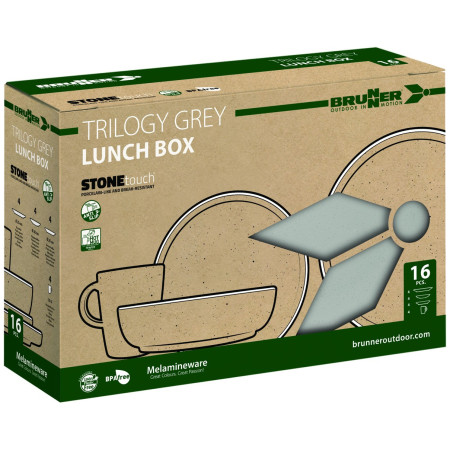 Set vase Brunner Lunch Box Trilogy Grey