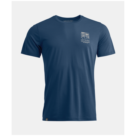 Tricou funcțional bărbați Ortovox 150 Cool Mtn Mission Ts M albastru închis Deep Ocean