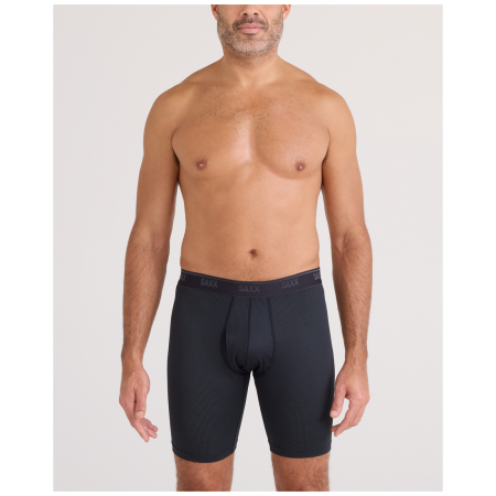 Boxeri bărbați Saxx Quest Quick-Dry Mesh Long Boxer Brf Fly