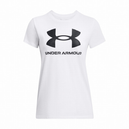 Tricou femei Under Armour W SPORTSTYLE LOGO SS alb White