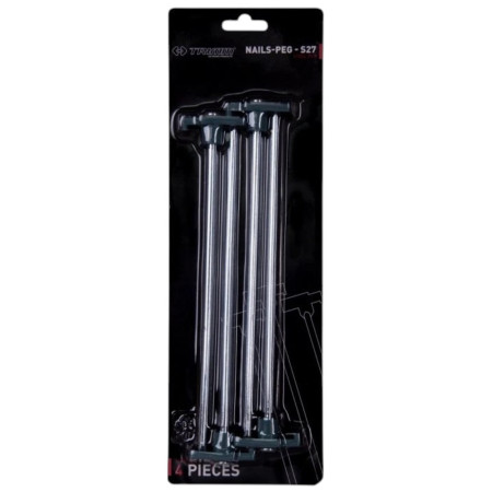 Set de cuie Trimm kolík NAILS-PEG - S27 - sada 4 ks argintiu silver