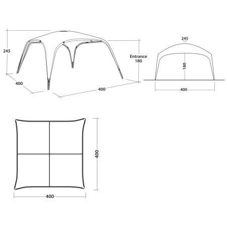 Tendă Outwell Wakefield Shelter XL