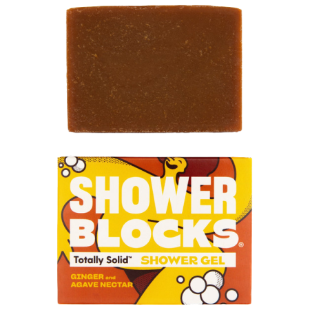 Gel de duș Totally Solid Solid Shower Gel - Ginger & Agave Nectar portocaliu/