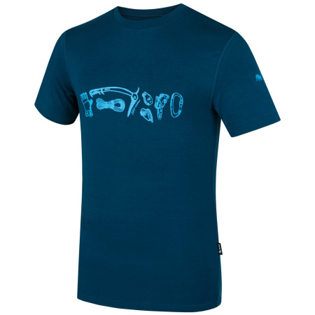 Tricou bărbați Zulu Bambus Climber 210 short turcoaz ocean blue