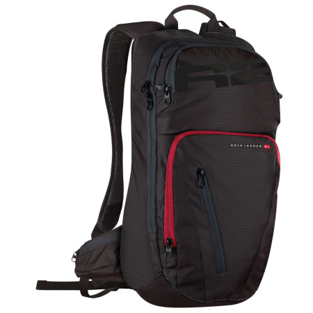 Rucsac pentru ciclism R2 Batoh Rock Leader negru/roșu