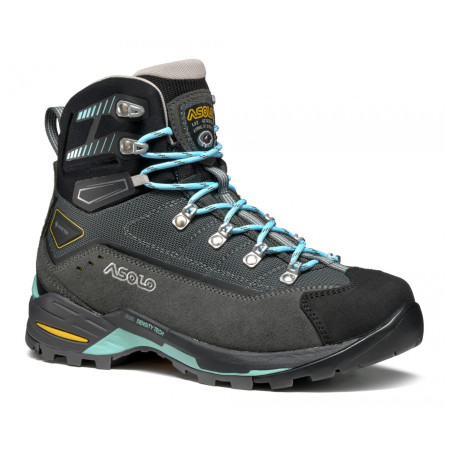 Încălțăminte de trekking femei Asolo Finder PRO GV gri/albastru GRAPHITE / GUNMETAL / POOL SIDE