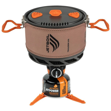 Arzător pentru camping Jet Boil TrailCook 2.0L maro Tan