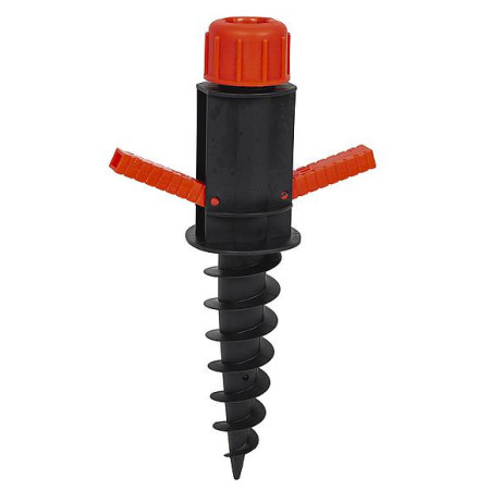Vrták do země na slunečník Bo-Camp Beach Umbrella Auger Plastic negru/roșu