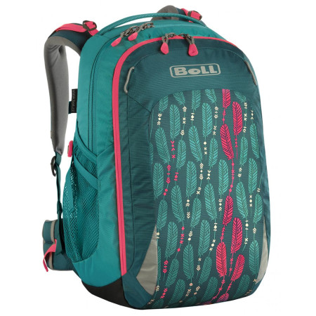 Rucsac de școală Boll Smart 24 Feathers turcoaz teal