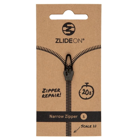 Glisor fermoar de rezervă ZlideOn Opravný jezdec pro úzké zipy - S negru black