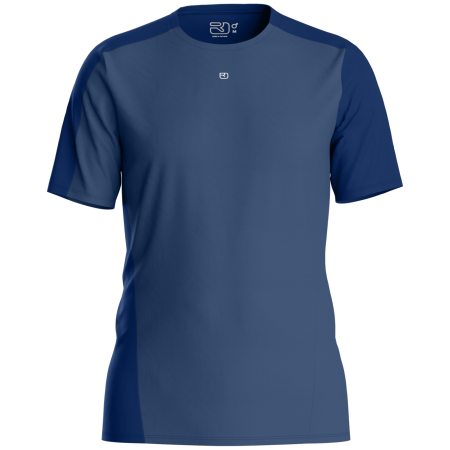 Tricou funcțional bărbați Ortovox 120 Cool Tec Fast Upward Ts M albastru închis Blue Nunatak