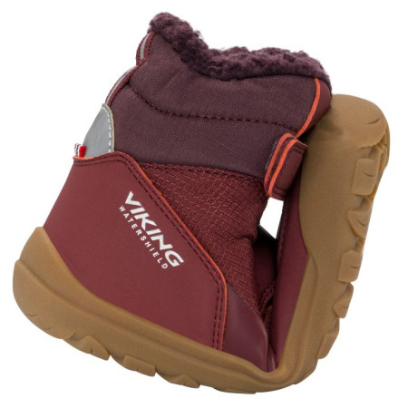 Încălțăminte de iarnă copii Viking Outdoor Footwear Birch Barefoot Warm WP Pull-on Wine