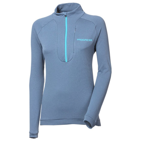 Hanorac femei Progress Cubica Zip albastru/gri