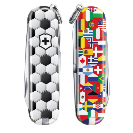 Kapesní nůž Victorinox Classic LE World Of Soccer negru/alb