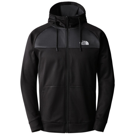 Hanorac bărbați The North Face Reaxion Fleece F/Z Hoodie negru/gri