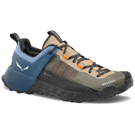 Încălțăminte turistică bărbați Salewa Wildfire Nxt Gtx M bej/albastru Quicksand/Dark Denim